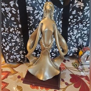 Elegant Art Deco Female Figurine Sculpture